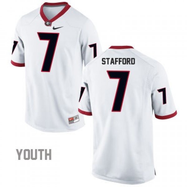 HOT] New Matthew Stafford Georgia Jersey #7 White Alumni